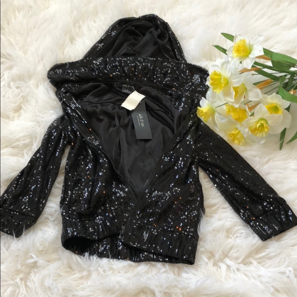 Shiny black jacket